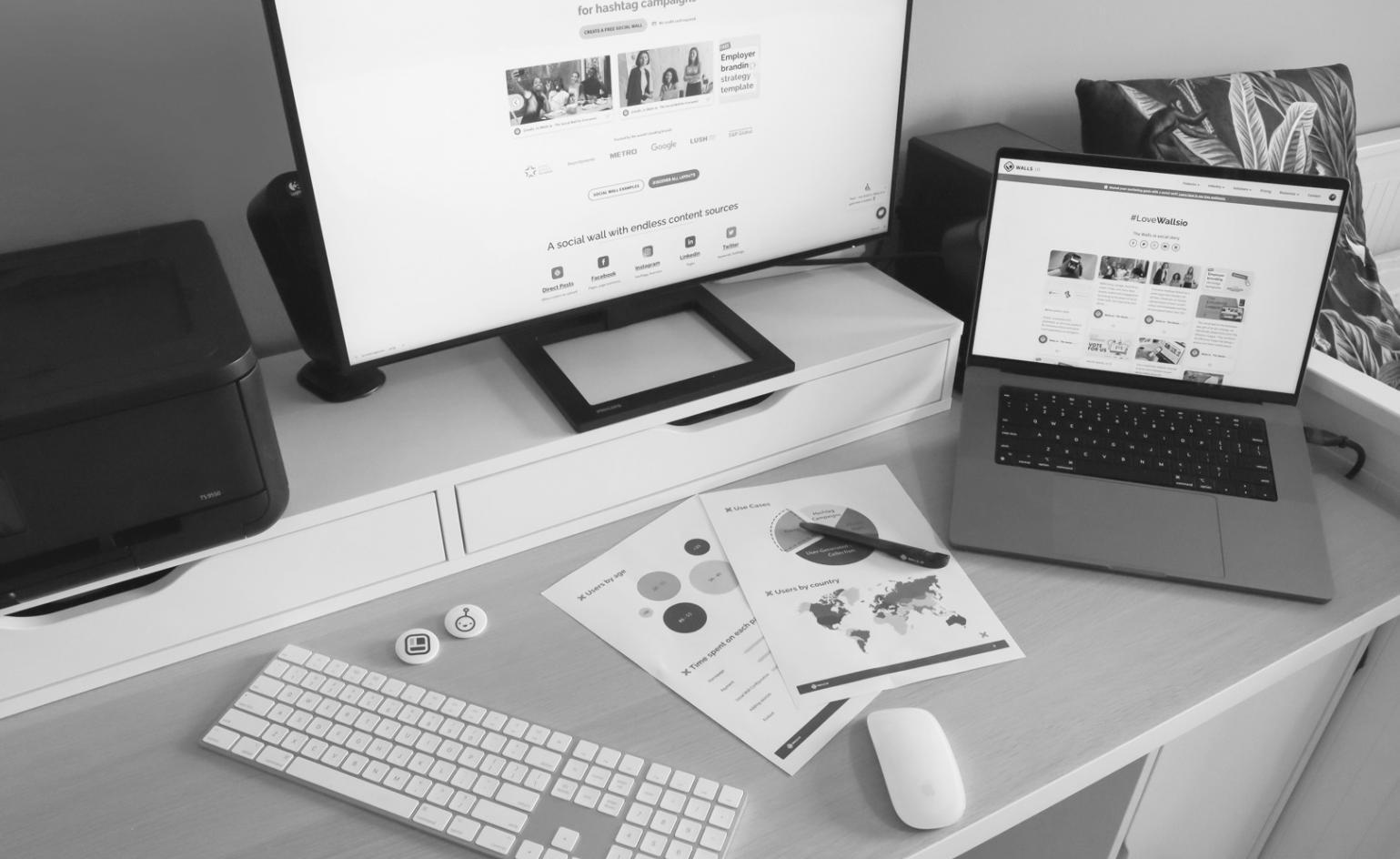 Espacio de trabajo dedicado a estrategias SEO